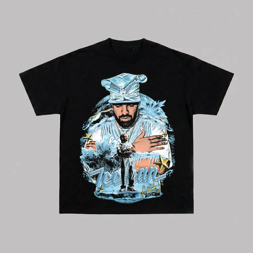 Drake Inspired Iceman Graphic Shirt, Premium Cotton Rap Tee, OVO