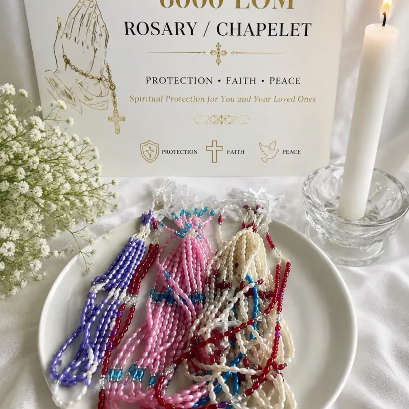 Power Rosary Beads Devotional Necklace
