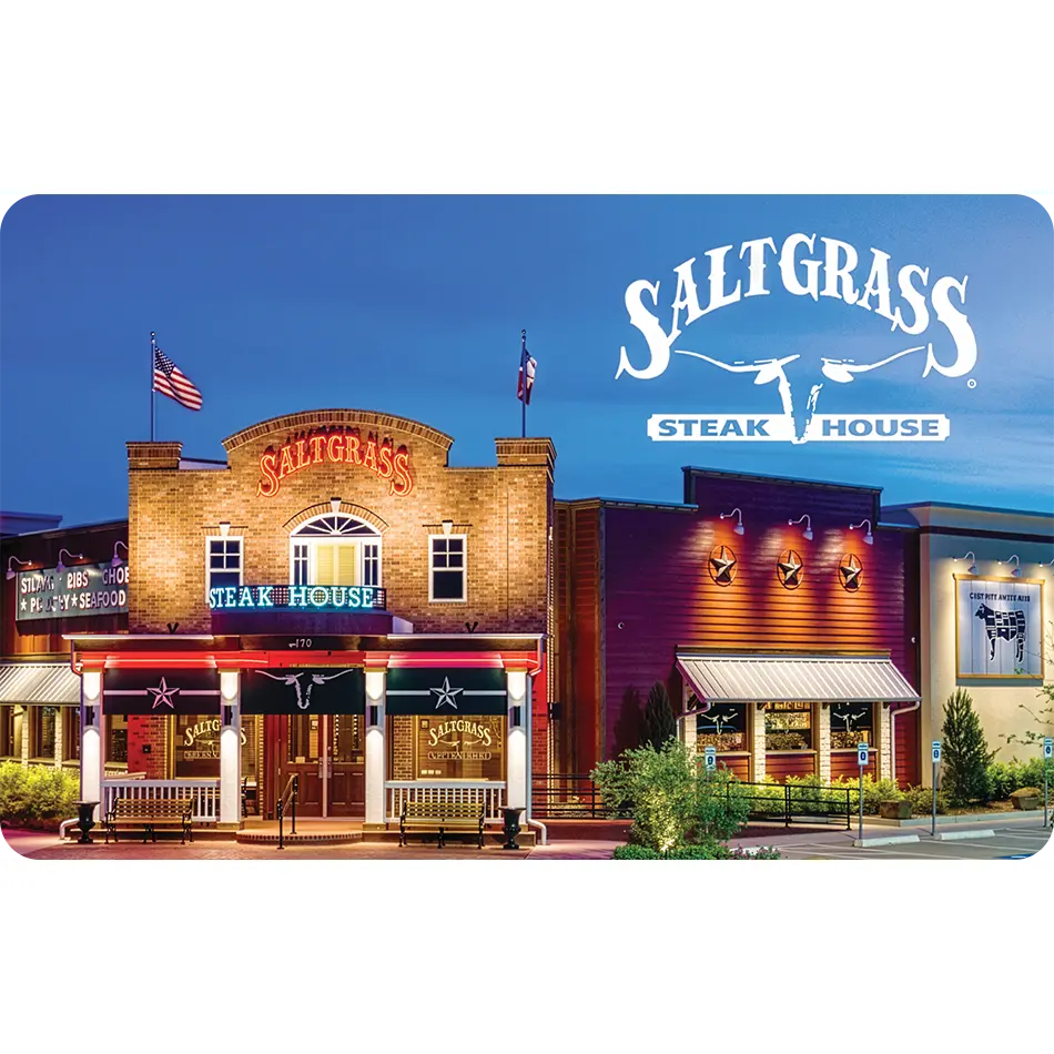 Saltgrass Steakhouse eGift Card | Hand-Cut Steaks, Ribs & Texas Dining