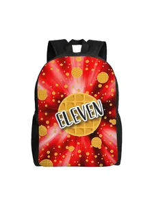 1 piece Schoolbag Eleven The Eggos Stranger Things Eleven And Waffles Back to school season Sturdy Shoulder stranger things Office Workers Birthday Gift Classic Handbag Hiking 