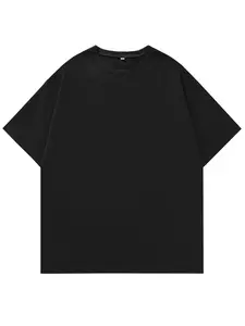 Men's Solid Round Neck Tee, Regular Fit Casual Short Sleeve Crew Neck T-Shirt for Summer, Fashion Men's Top for Daily Wear, Menswear