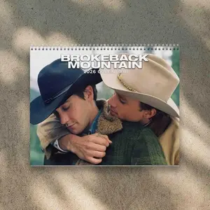 A Year Of Brokeback Mountain 2026 Calendar, Brokeback Mountain 2026 Wall Calendar, Must Have Gift For Fans 2026, Gift for fans