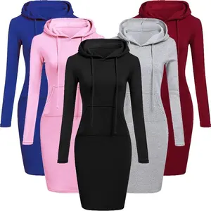 Women’s Autumn Dresses Hoodies Sweatshirts Dress Tops Ladies Clothing
