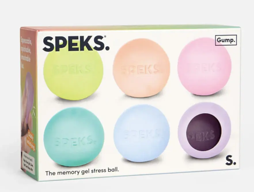 SPEKS Gump Memory Gel Stress Balls - 6-Pack Sensory Fidget Toys Set for Stress Relief (Classic & Novelty Toys)