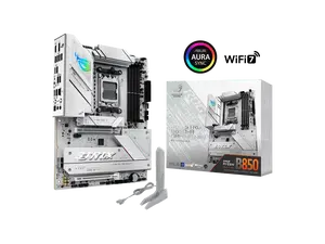ASUS ROG STRIX B850-A GAMING WIFI AMD AM5 B850 ATX motherboard 14+2+2 power stages, DDR5 AEMP, 2.5G LAN, WiFi 7 with Q-Antenna, 4x M.2, PCIe 5.0, USB 20Gbps Type-C, AI Networking II, ASUS AI Advisor