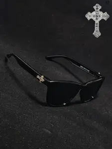 Unisex Rhinestone Cat-Eye Sunglasses, Y2K Festival Party Style, PC Frame Material, Decorative Lens Design, Perfect for Travel & Beach Parties