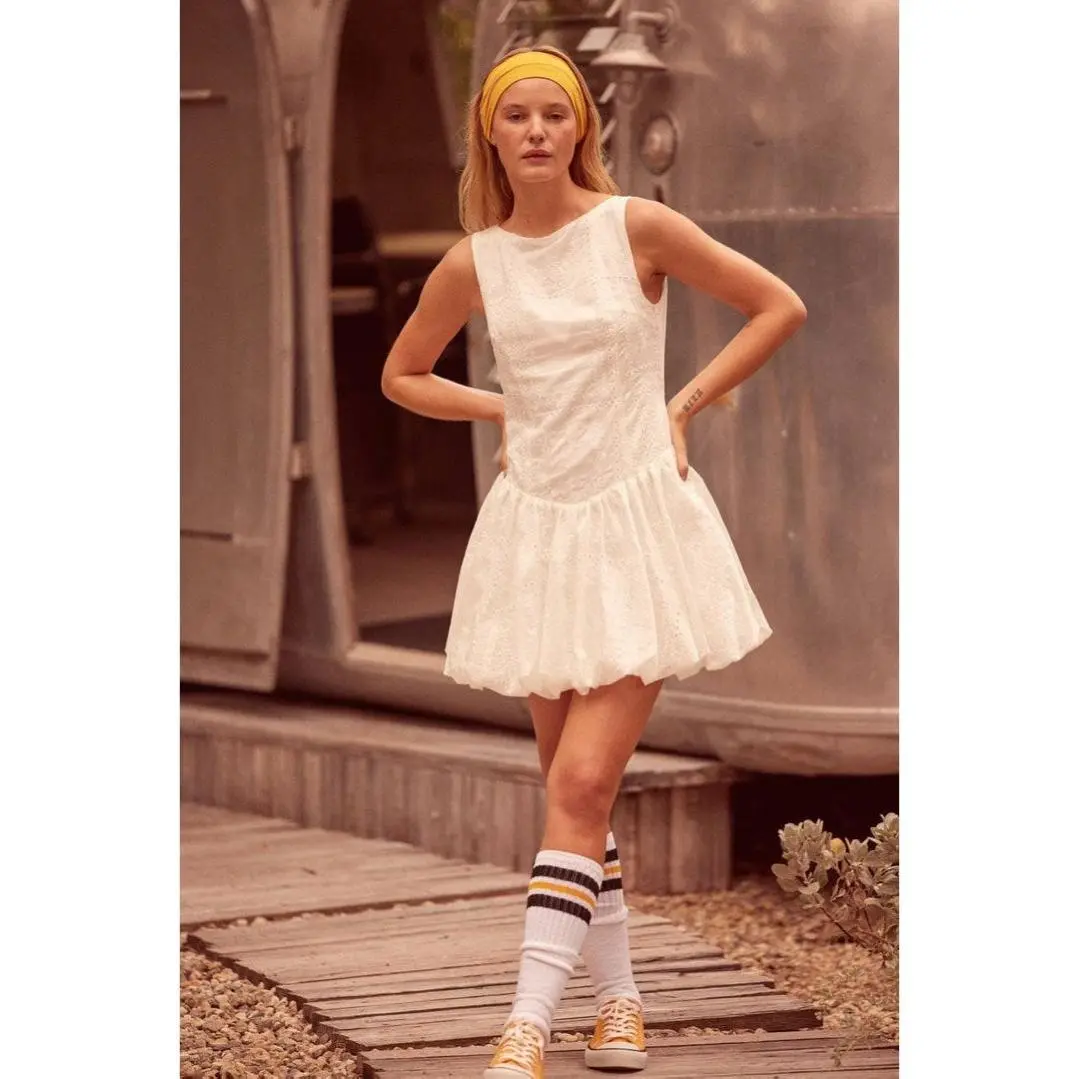 green emerald velvet dress Glamour Girl Strapless Bubble Hem Mini Dress | White | Womens