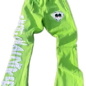 SS2024 "CHARTREUSE RHINESTONE JOGGERS ONLY