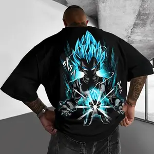 Dragon Ball DBZ Vegeta Unisex Summer outfits men streetwear 80s 90s graphic tees cotton Anime tank tops men gifts
