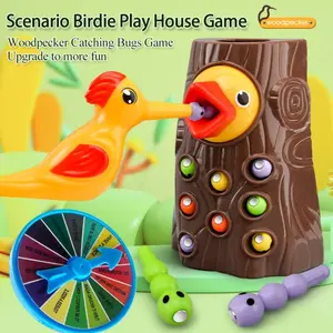 Woodpecker Insect Catching Game, Interactive Play Enhances Hand-Eye Coordination, Fun Educational Toy for Kids