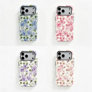 Hydrangea Phone Case,Sweet Girly Design, Lovely Floral Aesthetic,for iPhone 17 16 15 14 13 12 11 8 7 Plus Pro Max/X/XS/XR and for Samsung S21 S22 S23 S24 S25 S26 Fe/Plus/Ultra,The Best Gift for Yourself, Partner,Friends, and Family, Phone Accessories