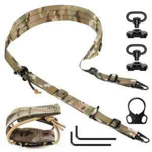 Votagoo Adjustable Multi-Purpose Harness Belt, Quick-Release Equipment Rope with Hk Hook and Soft Shoulder Pads, Hunting Gear
