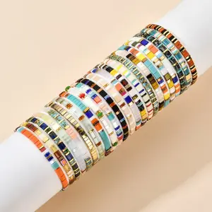 Original Design Handmade Woven Bracelets — Beaded Elastic-Cord Bracelets for Men, Women, and Couples (Stackable Style)