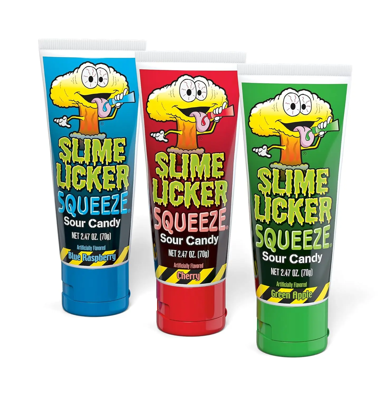 Toxic Waste Sweet & Sour Slime Licker Liquid Squeeze Candy, 2.47 oz, Bold Fruity Flavor, Single or 12-Tube Pack Option, Fun Treat for Candy Lovers, Party Favors