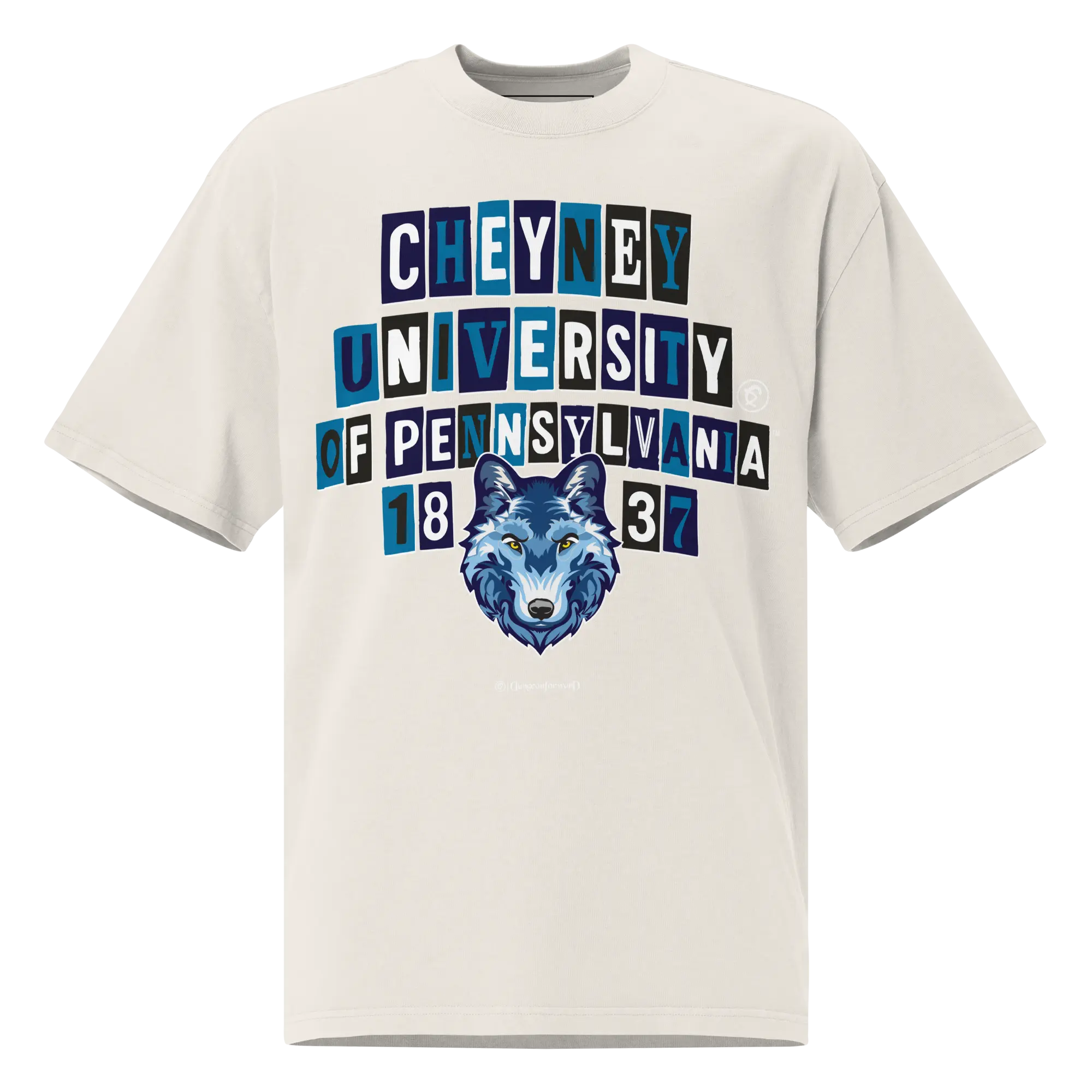 Dungeon Forward - Cheyney University - The Collage - Oversized Tee