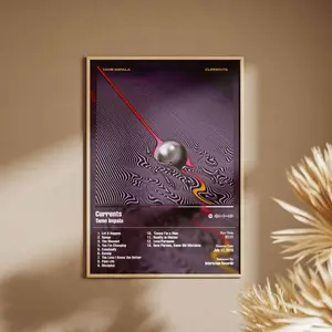Tame Impala's - Currents Music Poster | Physical Print | Psychedelic Rock Wall Art | Kevin's Parker Album Art Print