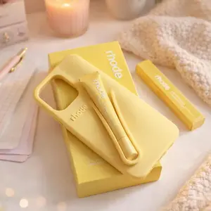 RHODE Lip Gloss Holder iPhone Case for iPhone 11–17 Series | Premium Soft Silicone Protective Cover | Cute Beauty Phone Case for Girls | Perfect Gift