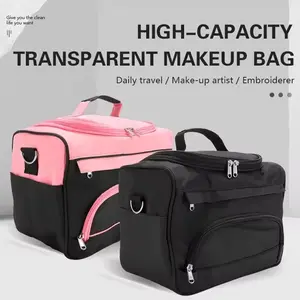 Professional Cosmetics Beauty Hairdressing Styling Bag, Multi-functional Hair Makeup Salon Hairdresser Toiletry Organizer Tool Bag Case Holder Box with Strap for Hair Stylist Shoulder Carrying