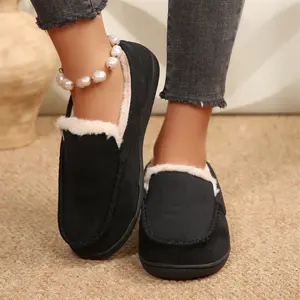 Women's Loafers Slip On Warm Lined Loafers Casual Shoes Walking Shoes