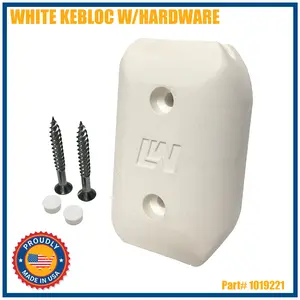 WHITE KEBLOC W/ HARDWARE