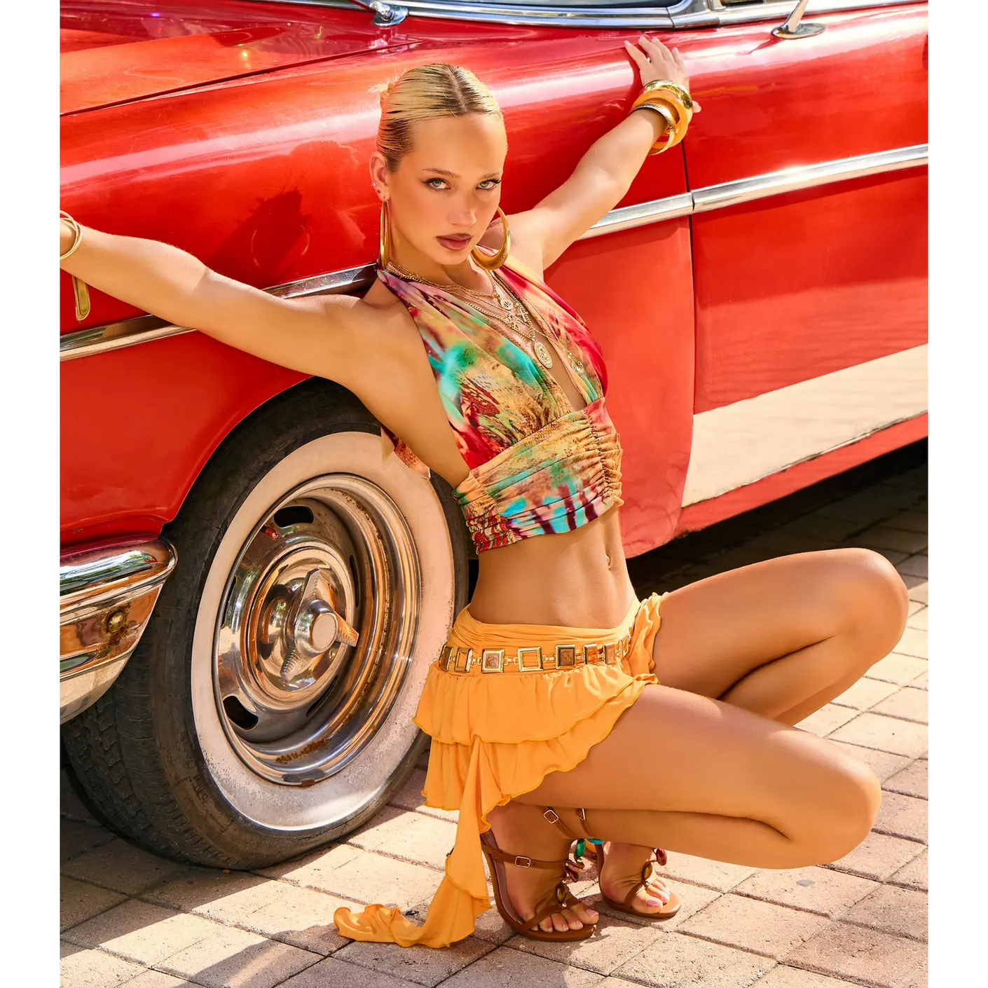 Sweet Escape Cascading Ruffle Mini Skirt