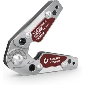 Adjustable Angle Welding Magnet 20-200° Magnetic Welding Holder of 48LBs Holding Power Welding Accessory