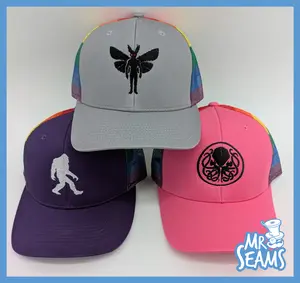 Cryptids on Pride Mesh Hats