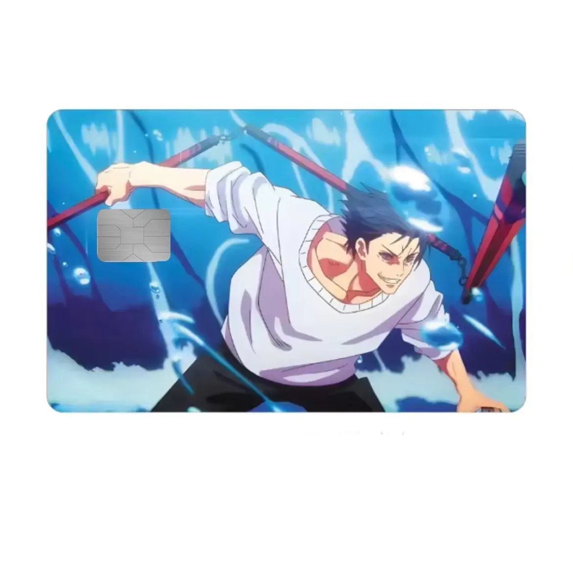 Toji Gojo JJK Anime Jujutsu Kaisen Credit Card Sticker