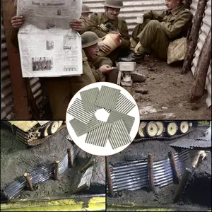 8pcs Iron Wave Plate Set for 1/35 Scale Models, Mini Steel Roof Tiles for Building Layouts, Model Making Materials for Adults