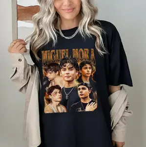 Miguel Mora Graphic T-Shirt, Sweatshirt, Hoodie Highlighting Stylish and Iconic Cotton T-Shirt Machine Washable