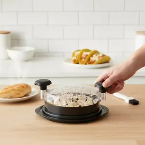 Chicken Shredder, 1 Set Chicken Breast Shredder Tool with Transparent Lid & Cleaning Brush, Meat Shredder Machine, Meat Shredding Machine, Kitchen Gadget for Kitchen, Dining Room and Picnic