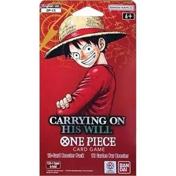 One Piece TCG Carrying On His Will Sleeved Booster Pack - Carrying On His Will (OP13)