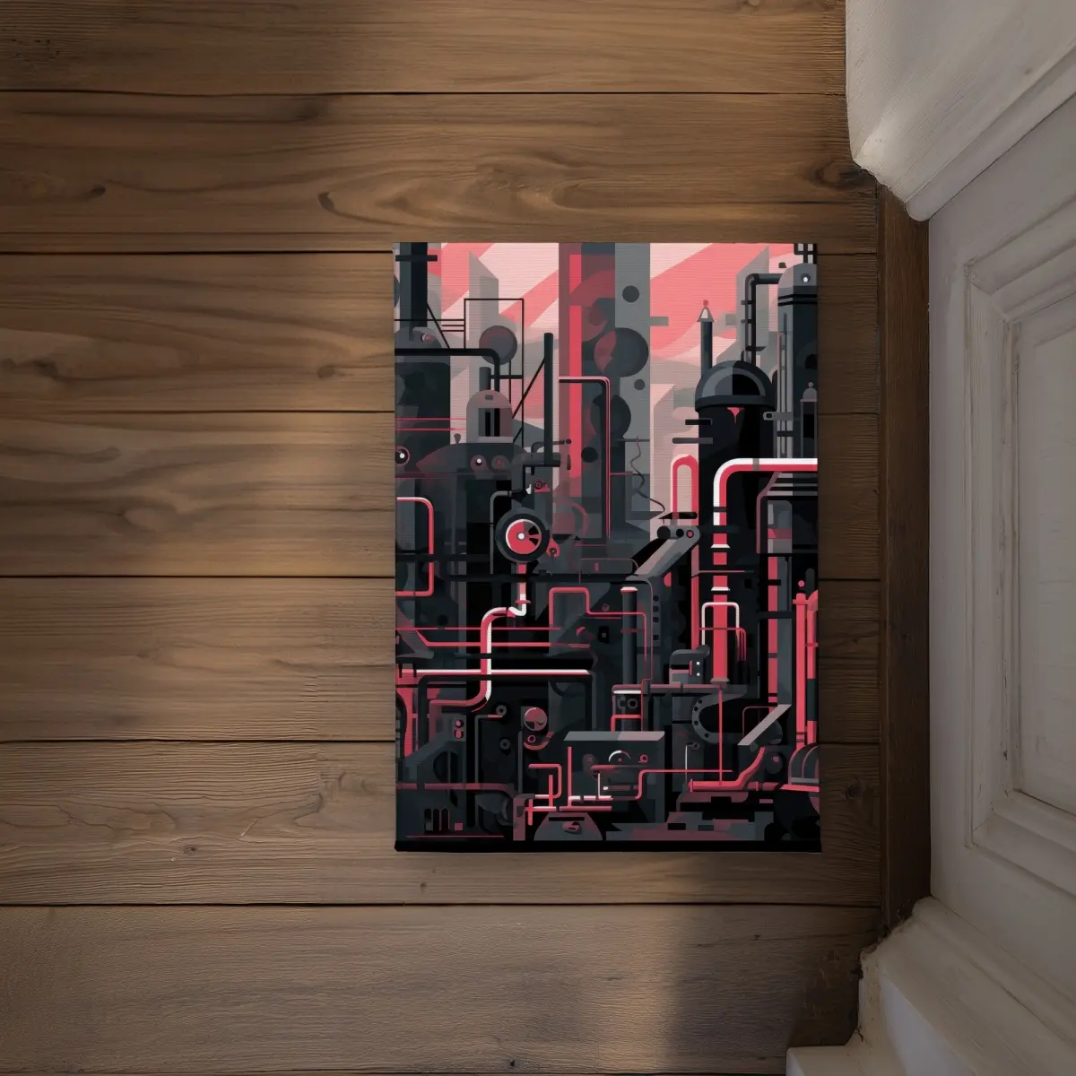 MWW CODM17241COCP4 17 x 24 in. Industrial Empire Black Indoor & Outdoor Door Mat - Home Decor