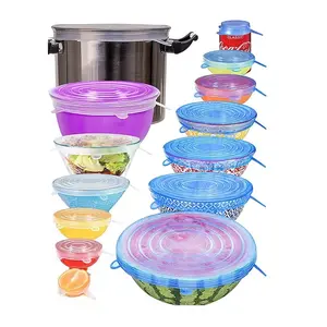 GihaanGi Silicone Stretch Lids 14 Pack Include 2pcs Xxl Size Up To 9.8'' Diameter Reusable