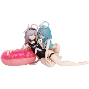 Blue Archive Figure | Arona & Plana Swimsuit Set – 1/7 Scale Collectible | 4.72-Inch PVC Anime Game Character Statues | Desktop Ornament Gift for Fans & Collectors
