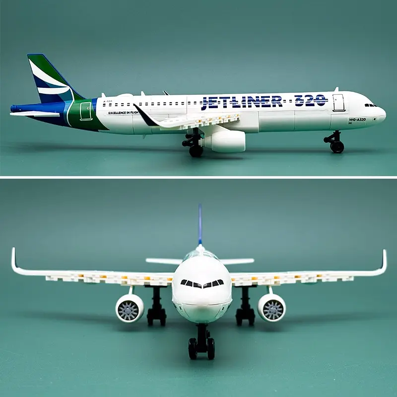 Building Blocks, Building Block Assembly, Moc Blocks, Model Kits, Jetliner 320 Airplane Model Kit 133 Pcs Commercial Aircraft Toy for Kids Adults Aviation Fans Collectible Plane Display Set Birthday Gift DIY Jet with Engine Cockpit Tail Wing Design