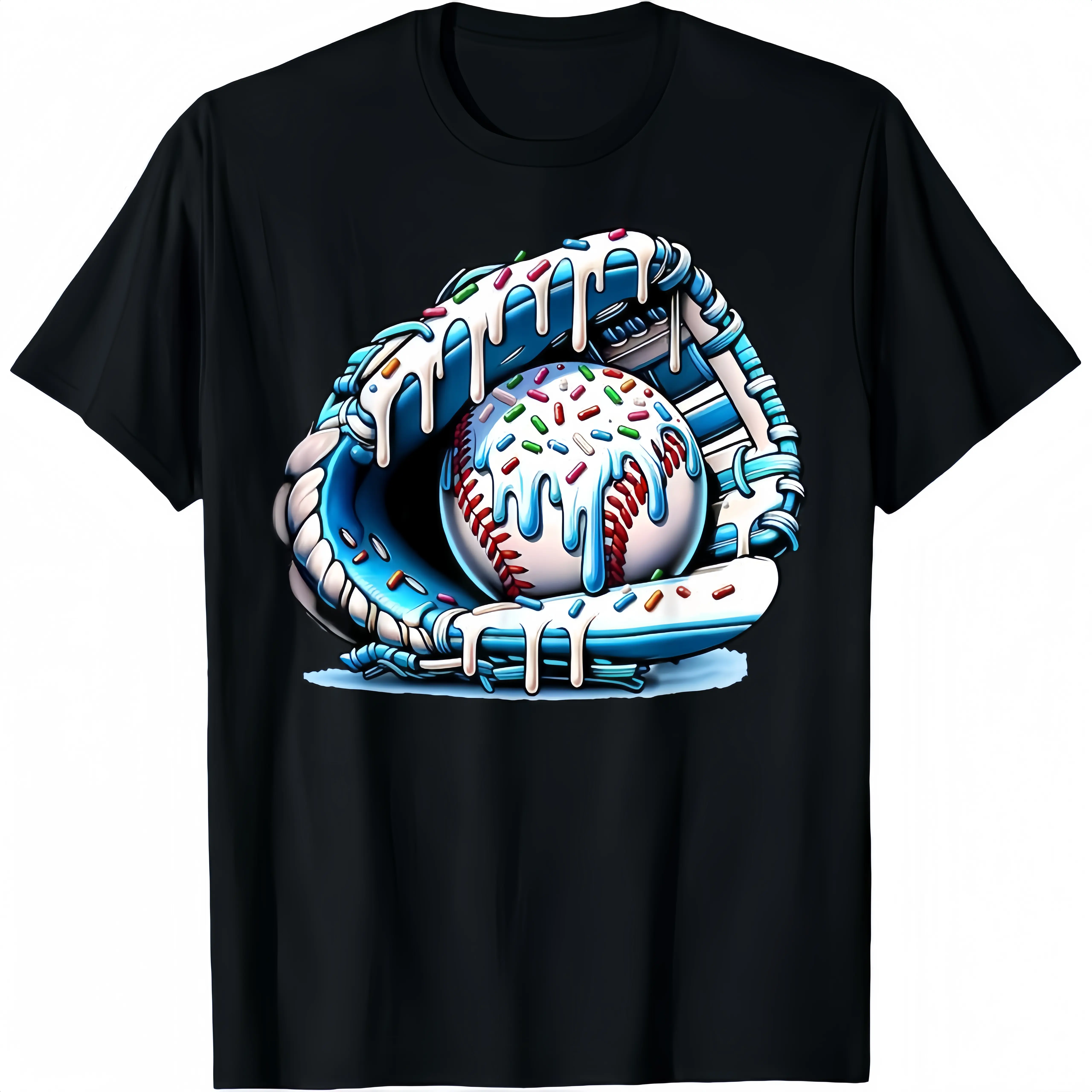Baseball Drip Boys Ice Cream Drip Youth Respect The Drip T-Shirt graphic tee goop gender fluid fashion men comfortable versatile everyday Retro Washed Cotton funny titan anime vintage streetwear unisex summer gift demon hunter tiger funny movie true ameri