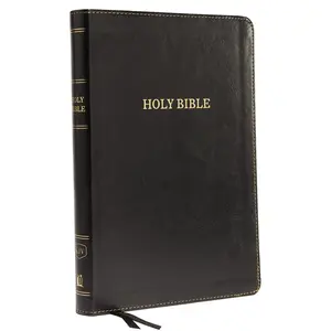 KJV Holy Bible: Large Print Thinline Bible, Black Leathersoft, Red Letter, Comfort Print: King James Version: King James Version by Thomas Nelson [Leathersoft Book]