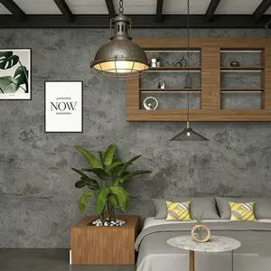 Industrial Style Cement Self-Adhesive Wallpaper, Concrete Texture Waterproof Moisture-Proof, Bedroom Bathroom Kitchen Background Wall, 40cm X 3m