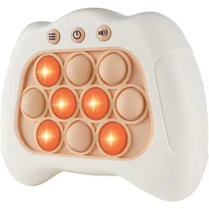 Pop The Target! Handheld Speed Ph Game Machine: Fun Multiplayer Game for Family. Sensory Fidget Christmas Toys Gifts for 6 7 8 9 10 11 12 Years Old Kids Road Trip Car Games Kids White