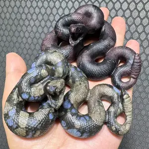 3.9 inch detailed crystal snake