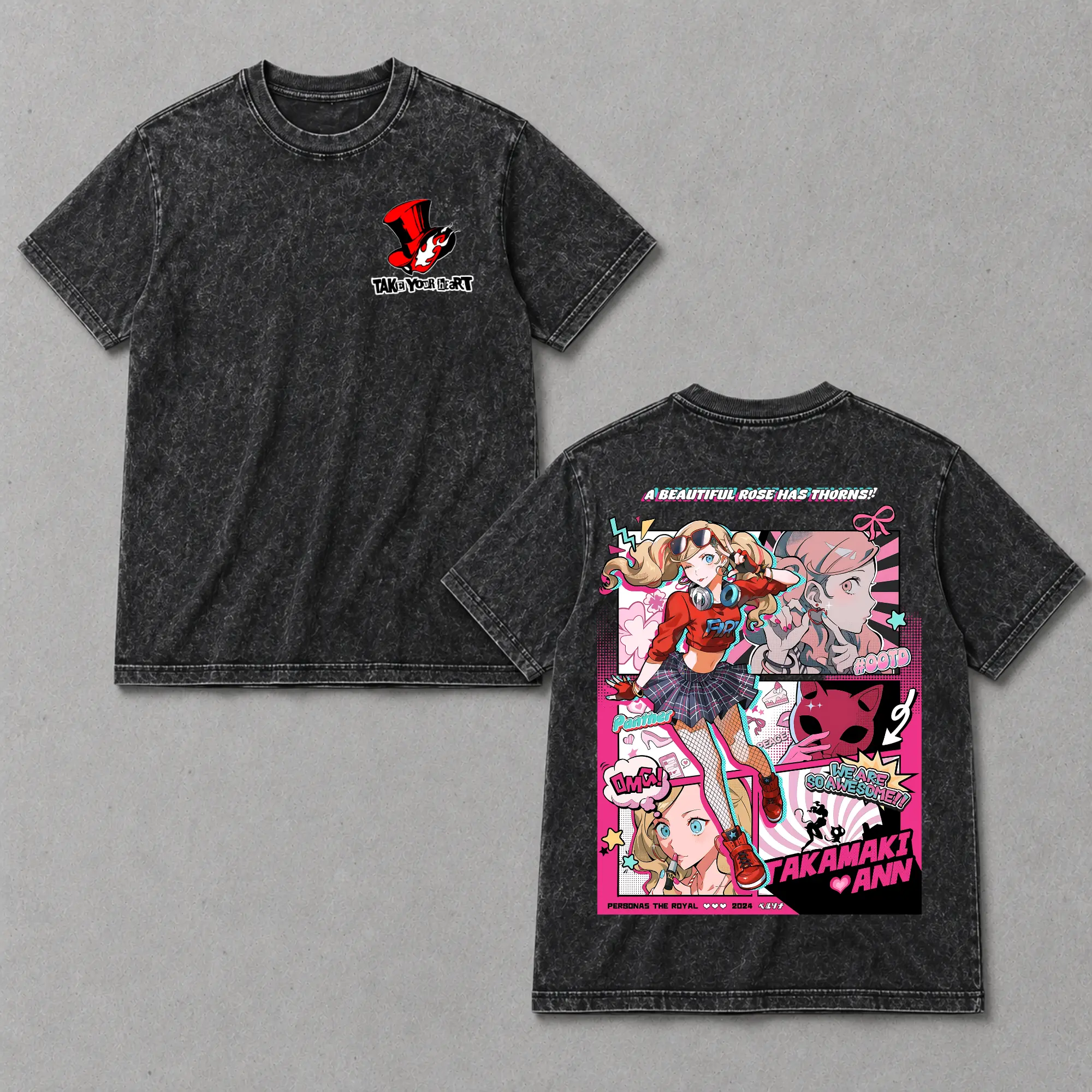 2-Sides Personaa TakamakiiAnnn Shirt, Full Colors, Full Size, Unisex T-Shirt/Sweatshirt/Hoodie
