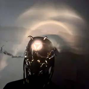 New Cyberpunk LED Mask Tactical Skull Mask, Suitable For Halloween, Carnival, Christmas Makeup Party, Music Festival, COSPLAY - Perfect Birthday Gift Accessories