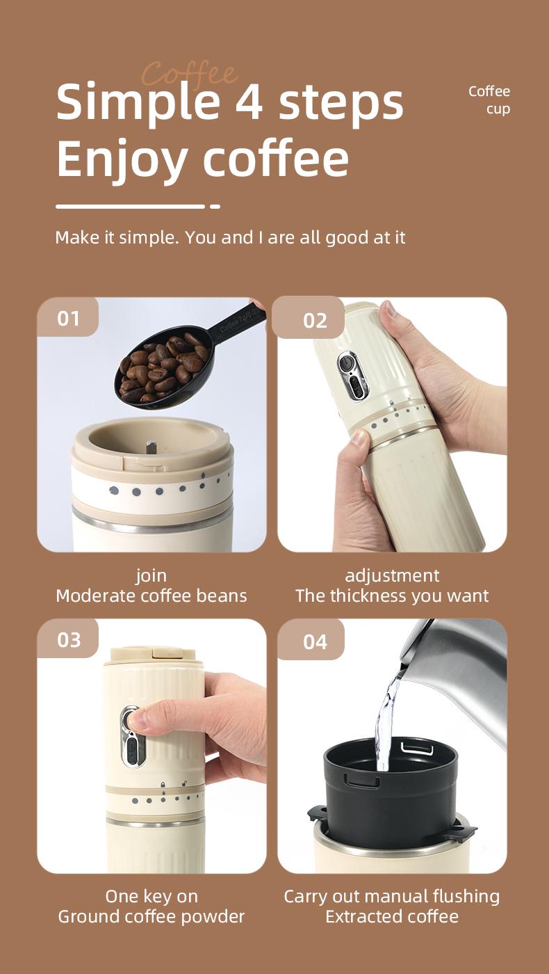 Portable Coffee Machine - Household Kitchen Appliance for Coffee and Tea Brewing