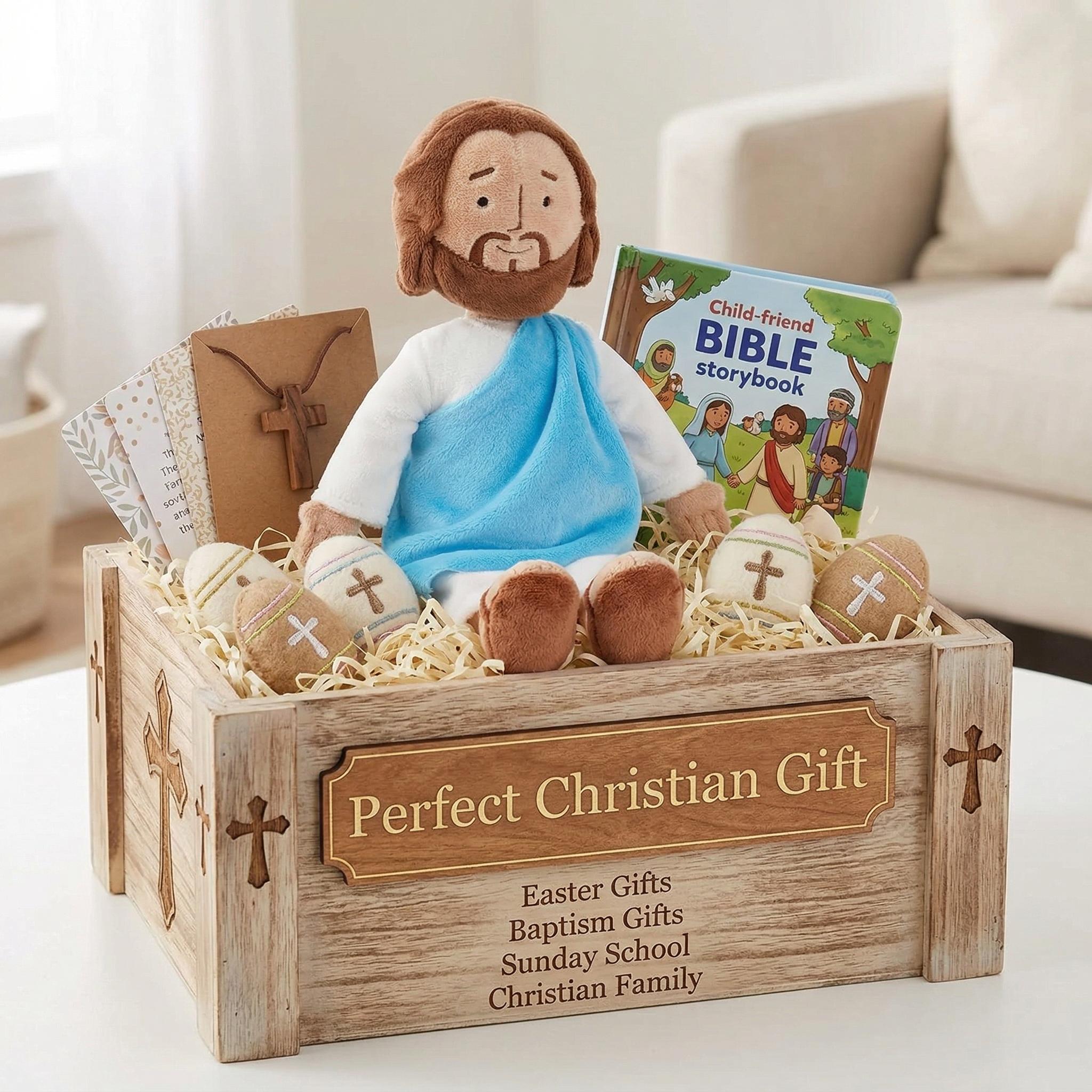 13" Jesus Plush Toy Stuffed Jesus Christian Plushie Doll Religious Gift for Easter Christmas Church