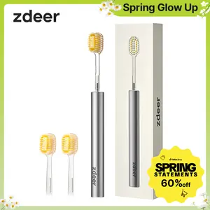 ZDEER  TOOTHBRUSH Metal handle with replaceable brush head —  Eco-friendly and reusable Oral  sustainable