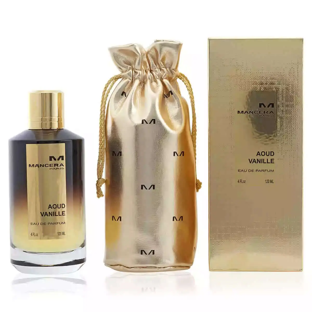 Mancera Aoud Vanille Unisex Eau de Parfum (EDP) - 4 fl oz, Aromatic Woody Blooming Floral Unisex Fragrance with Oud, Cardamom, Spiced Sandalwood, Addictive Fragrance, New in Box