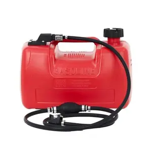12L Portable Storage Marine Tank,Marine Gas Tank with Hose,Oil Volume Indicator and Deep Handle for Ship Tractor Sedan,Easy to Carry
