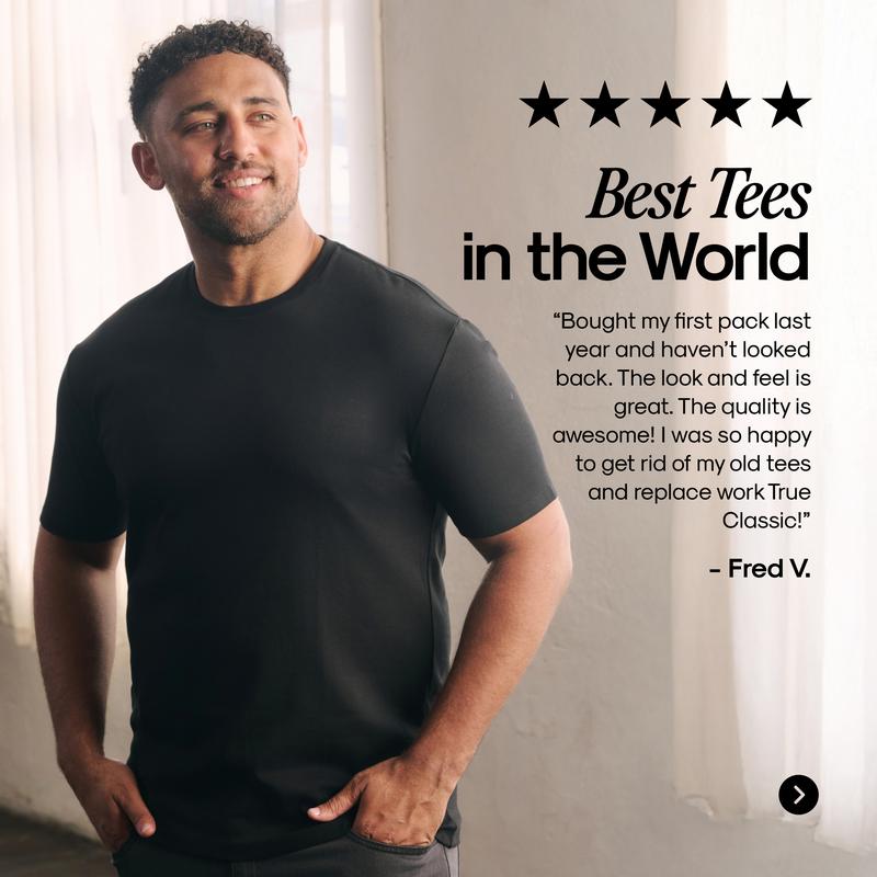 True Classic Men’s Short Sleeve Crew Neck T-Shirt – Premium Fit for Everyday Comfort, Casual Streetwear, Workwear, or Men Gifts
