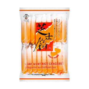 WANT WANT Senbei Cheese Rice Crackers 108g WANT WANT Senbei Cheese Rice Crackers 108g